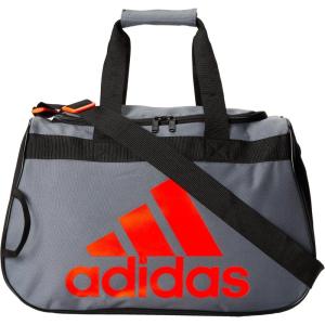 adidas Diablo Power Gym Small Duffel Bag for Men and Women – Lightweight for Sports and Travel(Onix Grey/Black/Solar Red)