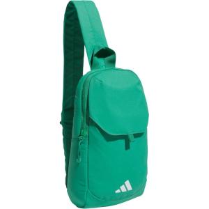 adidas Essentials Sling Small Crossbody Bag for Women and Men (5L), Black/2.0, One Size(Semi Court Green/3.0)