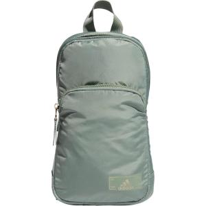 adidas Essentials Sling Small Crossbody Bag for Women and Men (5L), Black/2.0, One Size(Silver Green/Gilver/2.0)