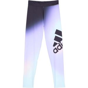 adidas Girls’ Aeroready Performance Long Tights(Black With Violet Tone)