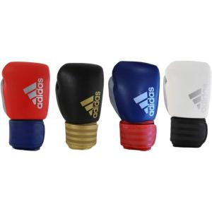 adidas Hybrid 200 Leather Boxing and Kickboxing Gloves for Women & Men(BLACK/GOLD)