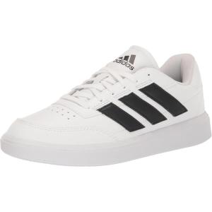 adidas Men’s Courtblock Sneakers(White/Black/White)