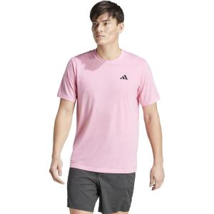 adidas Men’s Essentials Feel Ready Training T-Shirt(Bliss Pink/Black)