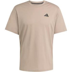 adidas Men’s Essentials Feel Ready Training T-Shirt(Chalky Brown/Black)