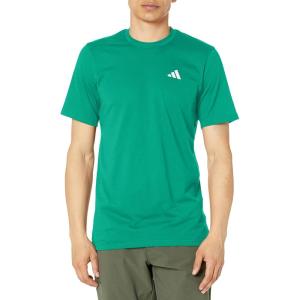 adidas Men’s Essentials Feel Ready Training T-Shirt(Court Green/White)
