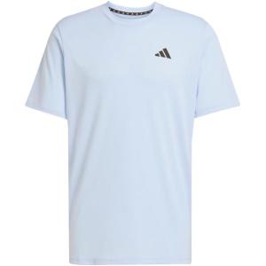 adidas Men’s Essentials Feel Ready Training T-Shirt(Glow Blue/Black)