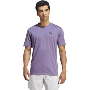 adidas Men’s Essentials Feel Ready Training T-Shirt(Shadow Violet/Black)