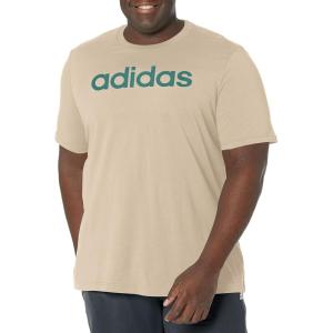 adidas Men’s Essentials Single Jersey Linear Embroidered Logo T(Wonder Beige)