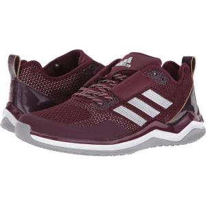 adidas Men’s Freak X Carbon Mid Football Shoe(Maroon/Metallic Silver/White)