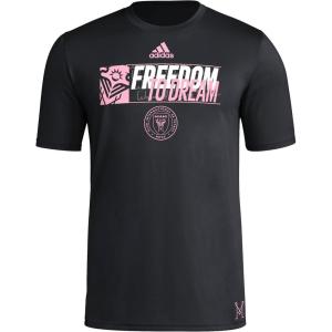 adidas Men’s Inter Miami Cf MLS Short Sleeve T-Shirt(Black Inter Miami)
