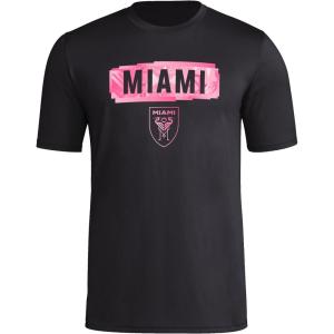 adidas Men’s Inter Miami Cf MLS Short Sleeve T-Shirt(Black Miami)