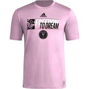 adidas Men’s Inter Miami Cf MLS Short Sleeve T-Shirt(Pink Inter Miami)