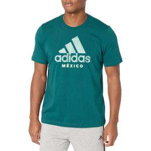 adidas Men’s Mexico Alphaskin Graphic T-Shirt(Mystery Green)