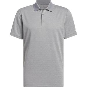 adidas Men’s Performance Heathered Polo Shirt(Grey Three)