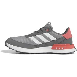 adidas Men’s S2G Spikeless 24 Golf Shoes(Grey Three/Footwear White/Preloved Scarlet)