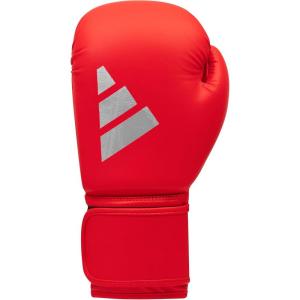 adidas Speed 50 Gel Boxing Gloves – Adult Boxing Gloves for Men & Women – Heavy Bag Gloves, Kickboxing Gloves for Women, MMA Sparring Gloves, Punching Bag Gloves for Men(RED/SILVER)