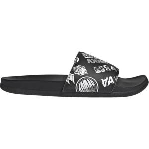 adidas Unisex Adult Adilette Comfort Slide(Black/Black/White)