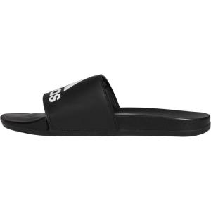 adidas Unisex Adult Adilette Comfort Slide(Black/White/Black)