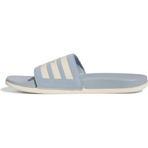adidas Unisex Adult Adilette Comfort Slide(Magic Grey/Wonder White/Gold Metallic)