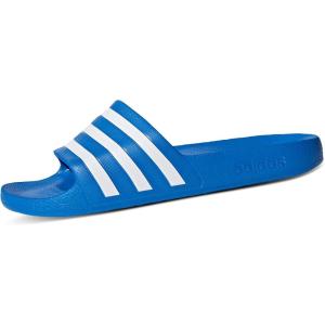 adidas Unisex Adult Adilette Comfort Slide(True Blue Footwear White True Blue)