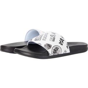adidas Unisex Adult Adilette Comfort Slide(White/Core Black/Core Black)