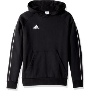 adidas Unisex-Child Core 18 Soccer Hoodie(Black/White)