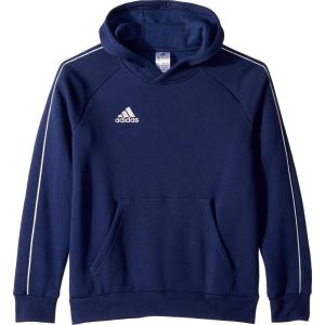 adidas Unisex-Child Core 18 Soccer Hoodie(Dark Blue/White)