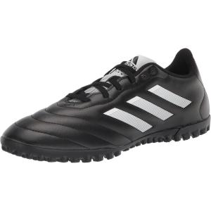 adidas Unisex-Child Goletto VII Turf Soccer Shoe(Black/White/Red)