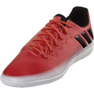 adidas Unisex-Child Performance Messi 16.3 Indoor Soccer Shoes Skate(Red/Black/White)