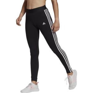 adidas Women’s Essentials 3-Stripes Leggings(Black/White)