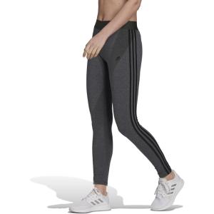 adidas Women’s Essentials 3-Stripes Leggings(Dark Grey Heather/Black)