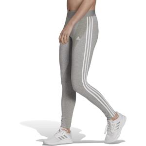 adidas Women’s Essentials 3-Stripes Leggings(Medium Grey Heather/White)