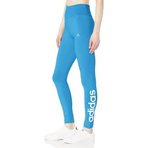 adidas Women’s Essentials High-Waisted Logo Leggings(App Sky Rush/White)
