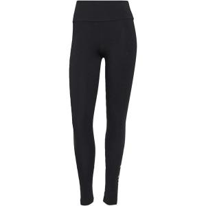 adidas Women’s Essentials High-Waisted Logo Leggings(Black/Gold Metallic)