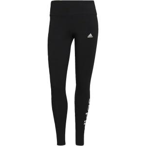 adidas Women’s Essentials High-Waisted Logo Leggings(Black/White)