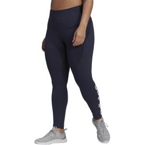 adidas Women’s Essentials High-Waisted Logo Leggings(Legend Ink/White)