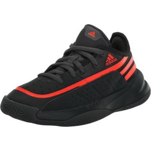 adidas Women’s Front Court Sneaker(Carbon/Grey/Solar Red)