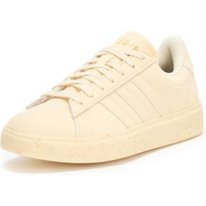 adidas Women’s Grand Court 2.0 Tennis Shoe(Warm Vanilla/Warm Vanilla/Gold Metallic)