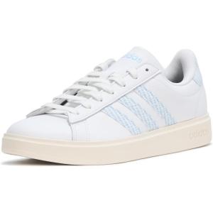 adidas Women’s Grand Court 2.0 Tennis Shoe(White/Blue/Off White)