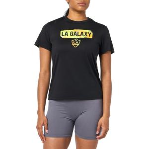 adidas Women’s La Galaxy MLS Short Sleeve T-Shirt(Black/ La)