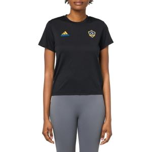 adidas Women’s La Galaxy MLS Short Sleeve T-Shirt(Black/ La Galaxy)