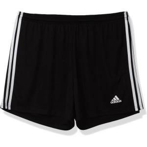 adidas Women’s Squadra Shorts(Black/White Full Stripes)