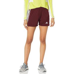 adidas Women’s Squadra Shorts(Team Maroon/White Full Stripes)