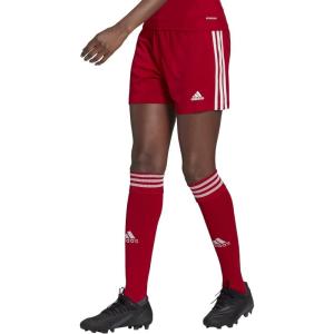 adidas Women’s Squadra Shorts(Team Power Red/White Full Stripes)