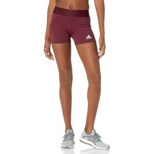 adidas Women’s Techfit Volleyball Shorts(Team Maroon/White)