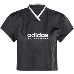 adidas Women’s Tiro Colorblock Cropped Tee(Black)