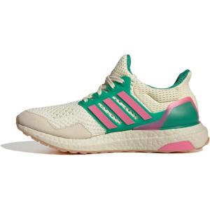 adidas Women’s Ultraboost 1.0 Sustain Sneaker(Off White/Pink Fusion/Court Green)