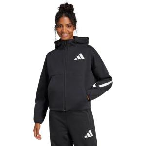 adidas Women’s Z.n.e. Full-Zip Hoodie(Black/White)