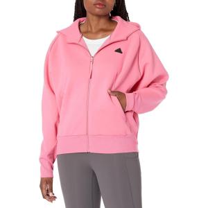 adidas Women’s Z.n.e. Full-Zip Hoodie(Pink Fusion)