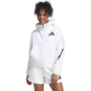 adidas Women’s Z.n.e. Full-Zip Hoodie(White)